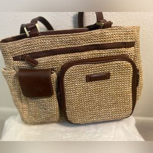 Strada Straw Woven Purse